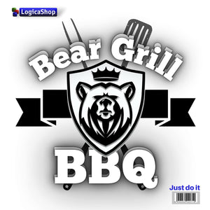 LogicaShop - Bear Grill BBQ - Cocina, Barbacoa, Jardín (GHombre BBQ)